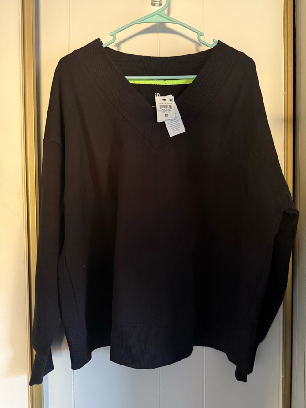 🆕 Ideology Plus Size Relaxed Crewneck Fleece Sweatshirt - Picture 4 of 8